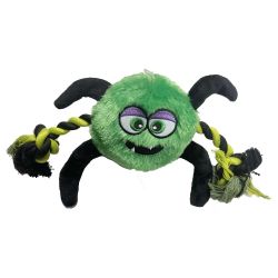 Happy Pet Halloween Rope Spider Toy