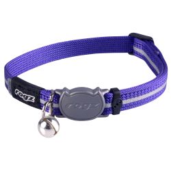 Rogz Alleycat Safety Collar Purple