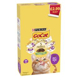 GO-CAT with Chicken and Duck mix Dry Cat Food pm£2.99