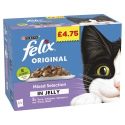 FELIX ORIGINAL Mixed Selection Wet Cat Food 12pk pm£4.75