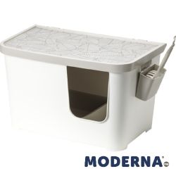 Moderna Casetta Camelia White Litter Box