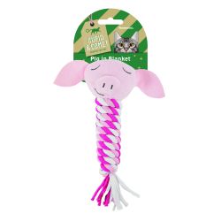Rosewood Christmas Pig In Blanket Cat Toy