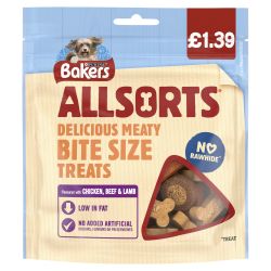 BAKERS Dog Treats Mixed Variety Allsorts pm £1.39