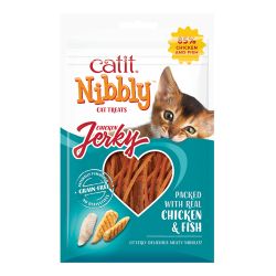 Catit Nibbly Jerky Chicken & Fish Treats