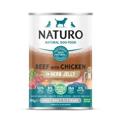 Naturo Adult Dog Grain & Gluten Free Beef with Chicken in Herb Jelly