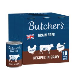 Butcher's Recipes in Gravy Dog Food Cans 18pk