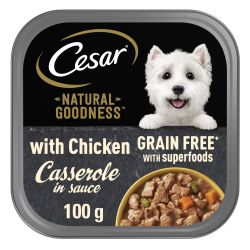 CESAR NATURAL GOODNESS Grain Free Dog Food Casserole with Chicken