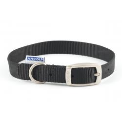 Ancol Nylon Dog Collar Black