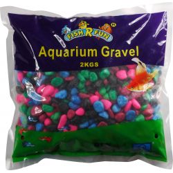 Fish 'R' Fun Coated Aquarium Gravel Rainbow