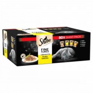 Sheba Pouches Fine Flakes Poultry Selection In Jelly