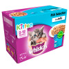Whiskas 2-12 Months Kitten Pouches Fish Selection in Jelly 12pk