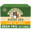 James Wellbeloved Grain Free Senior Dog Food Pouches Lamb in Gravy 12pk