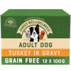 James Wellbeloved Grain Free Adult Dog Food Pouches Turkey in Gravy 12pk