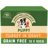 James Wellbeloved Grain Free Puppy Dog Food Pouches Turkey in Gravy 12pk