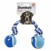 Ruff 'N' Tumble Tennis Ball & Rope Dumbell 180g
