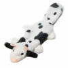 aniMate Black & White Cow Flat Friend Dog toy