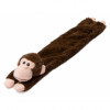 aniMate Brown Monkey Stuffed Head Dog Toy