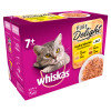 Whiskas 7+ Cat Pouches Pure Delight Poultry Selection in Jelly 12pk