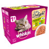 Whiskas 1+ Cat Pouches Pure Delight Fishy&Meaty Selection 12pk