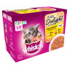 Whiskas 2-12mths Kitten Pouches Pure Delight Poultry Selection in Jelly 12pk