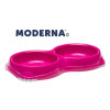Moderna Smarty Bowl Double 2 x 200ml Hot Pink