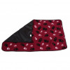 aniMate Blanket Red Paw Print Small