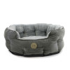 Ancol Sleepy Paws Oval Bed Grey Cord