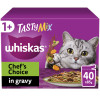 Whiskas 1+ Chef's Choice Mix Adult Wet Cat Food Pouches in Gravy 40pk