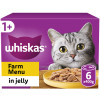Whiskas Farm Menu Adult Wet Cat Food in Jelly Tin 6pk