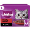 Whiskas 1+ Meaty Meals Adult Wet Cat Food Pouches in Gravy 12pk