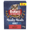 BAKERS Meaty Meals Adult Beef Dry Dog Food PM£4.15