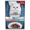 Gourmet Perle Salmon and Saithe Mini Fillets In Gravy Wet Cat Food 2 for £1.29