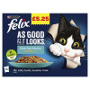 FELIX AS GOOD AS IT LOOKS OCEAN FEASTS selection in Jelly Wet Cat Food 12pk pm£5.25