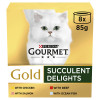 Gourmet Gold Succulent Delights Wet Cat Food 8 pk