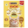 GO-CAT with Chicken and Turkey mix with Vegetables Dry Cat Food pm £1.75