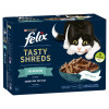 FELIX TASTY SHREDS Ocean Selection in Gravy Cat Food 12x80g