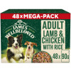 James Wellbeloved Adult Wet Dog Food Lamb, Chicken & Rice Pack Pouch 48pk