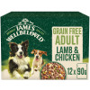 James Wellbeloved Grain Free Adult Wet Dog Food Lamb & Chicken Pouch 12pk