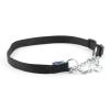 Ancol Nylon Check Chain Collar Black Size 5-9