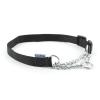 Ancol Nylon Check Chain Collar Black Size 4-7